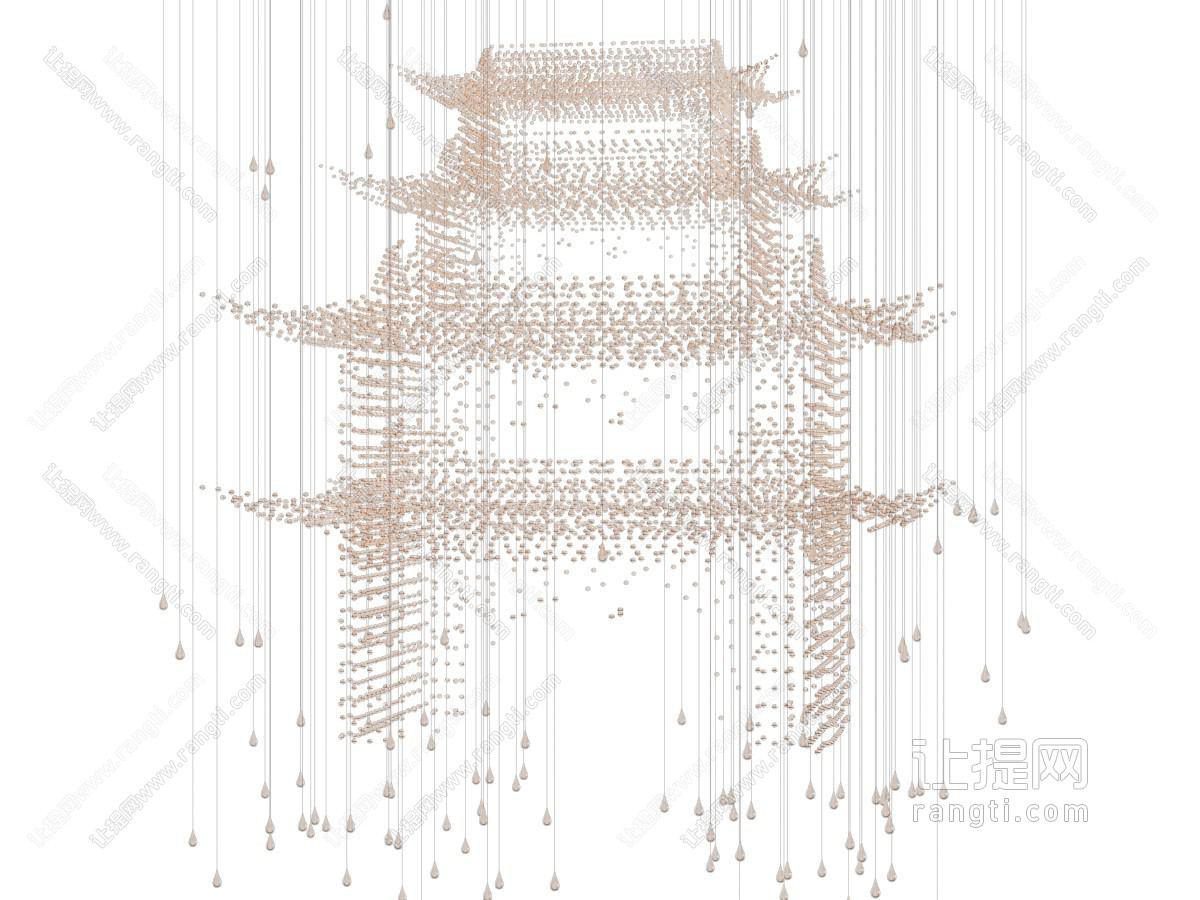 新中式楼阁吊灯