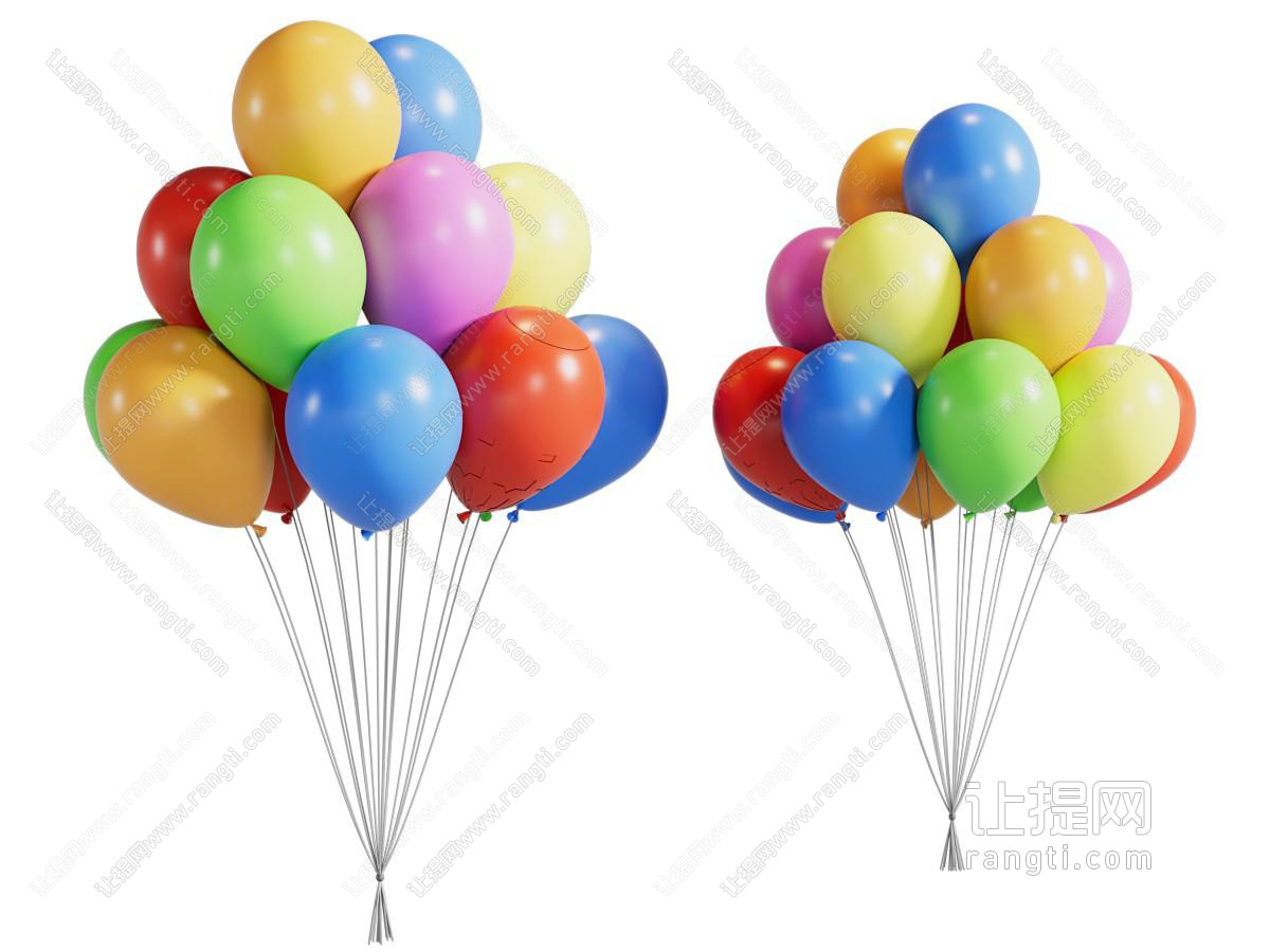 现代彩色气球 美陈