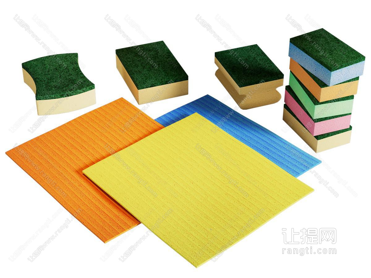 现代洗碗巾 海绵洗碗布 生活用品