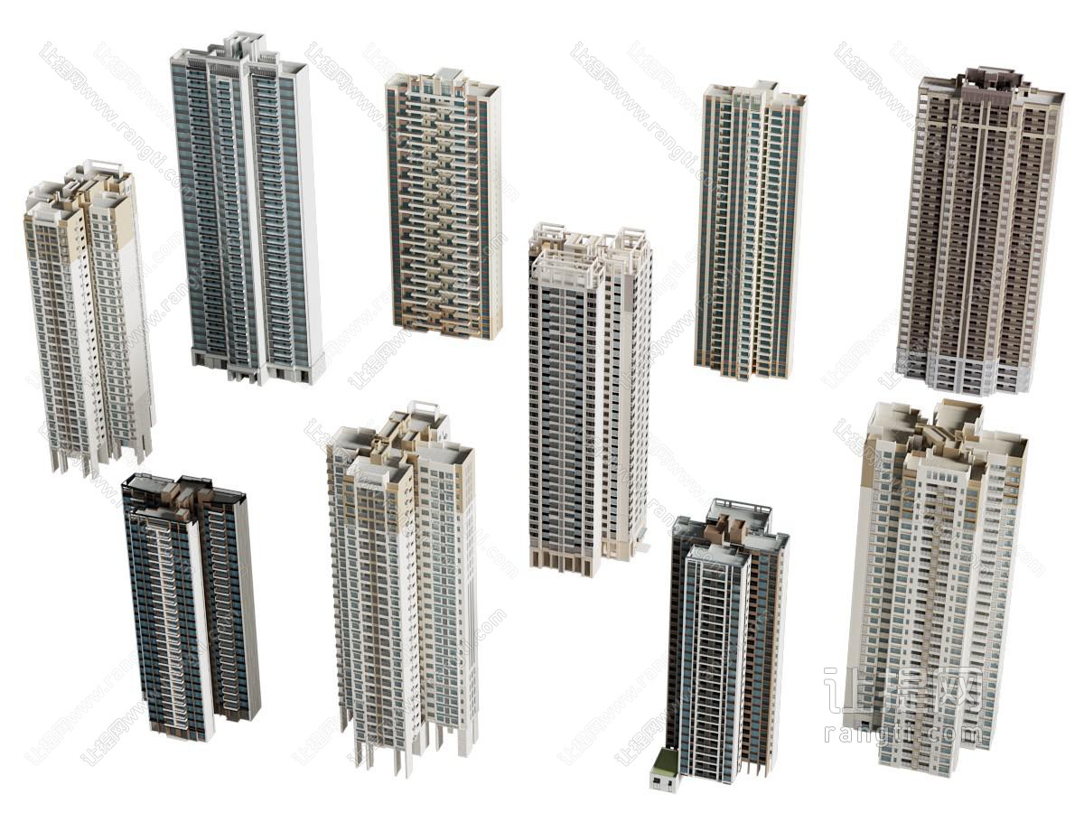 现代住宅楼 建筑