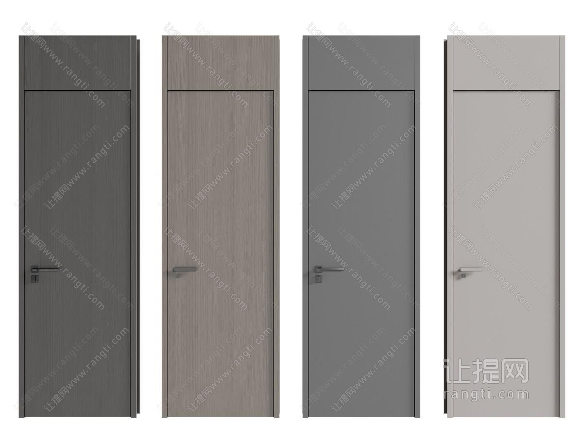 现代木门 房门 平开门