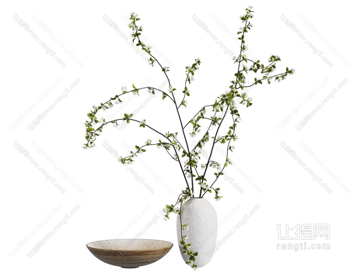 现代花瓶花卉