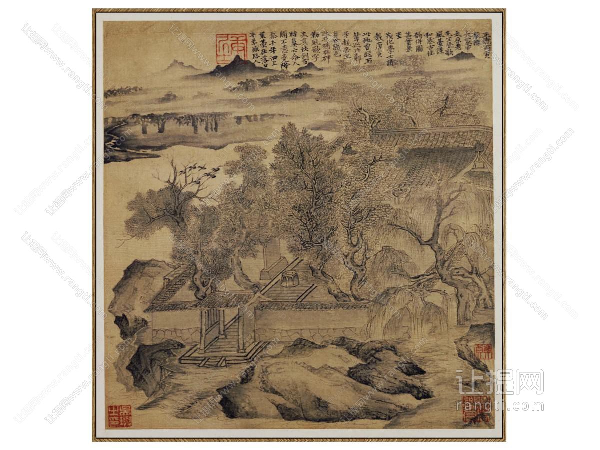 新中式装饰挂画