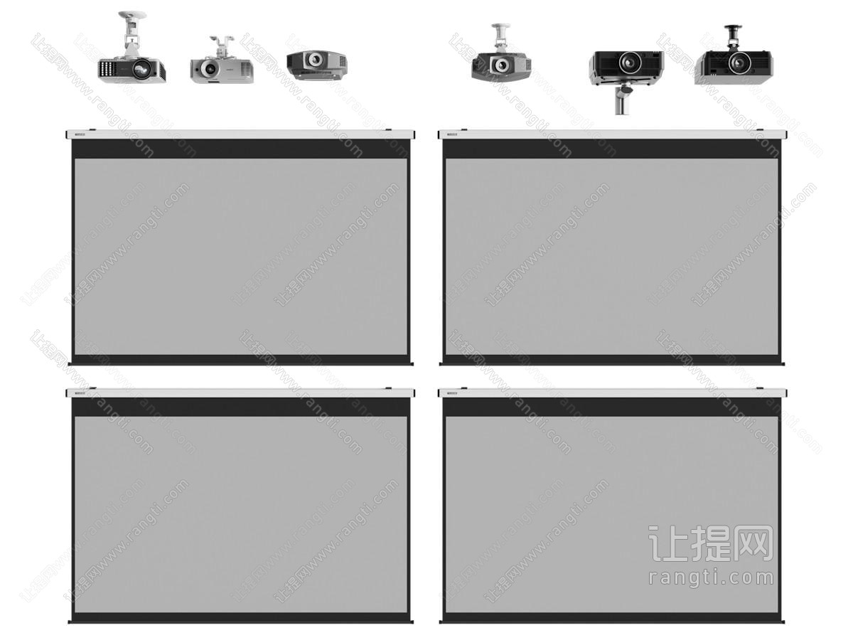 现代投影仪 投影幕布