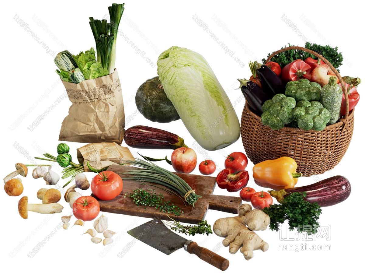 现代水果蔬菜 食物食品 厨房用品