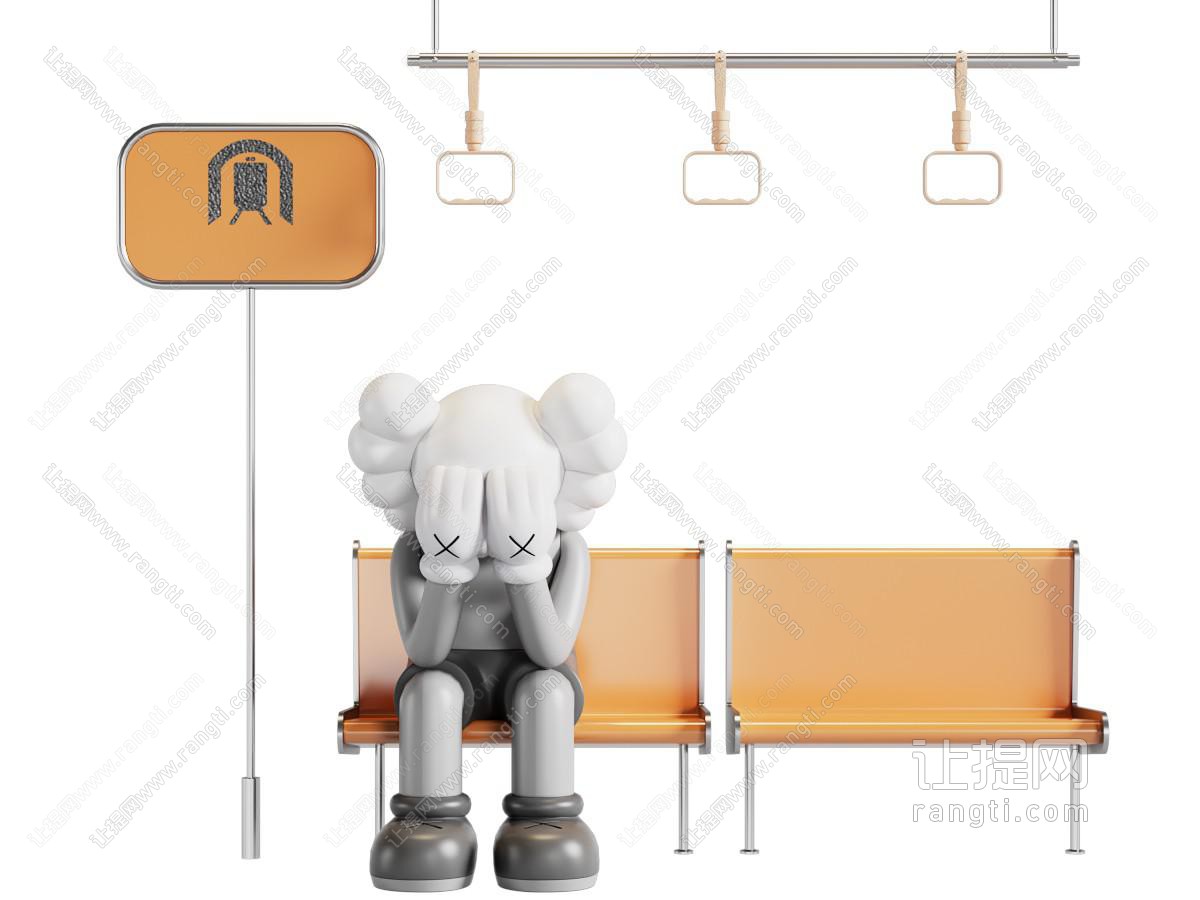 现代Kaws公仔摆件组合