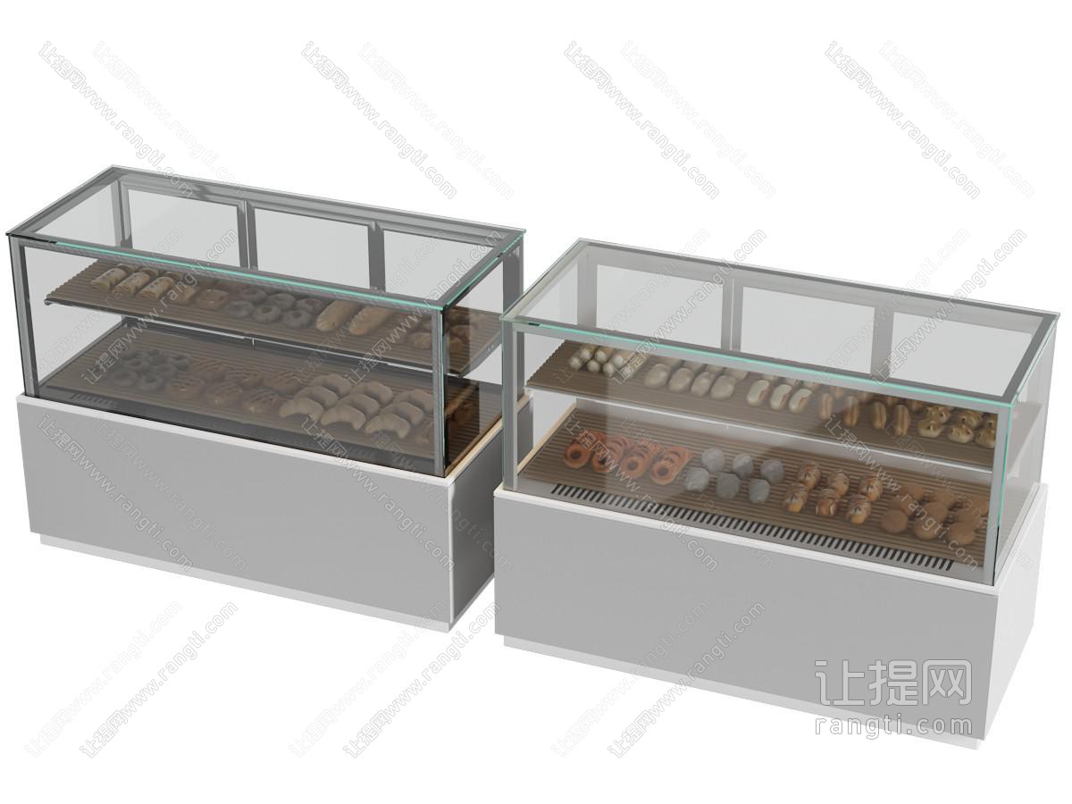 现代甜点 面包 蛋糕展柜 保鲜柜