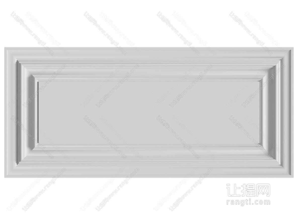 现代长方形天花吊顶