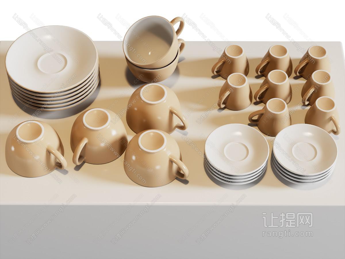 现代陶瓷碗碟 杯子 餐具组合
