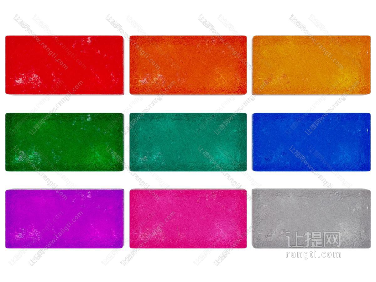 现代彩色玻璃砖
