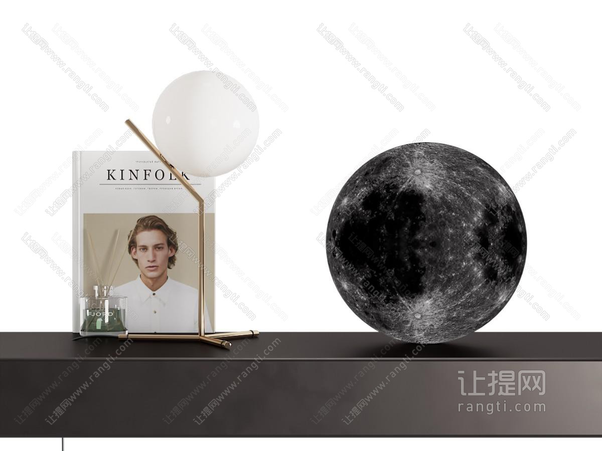 现代台灯 月球灯