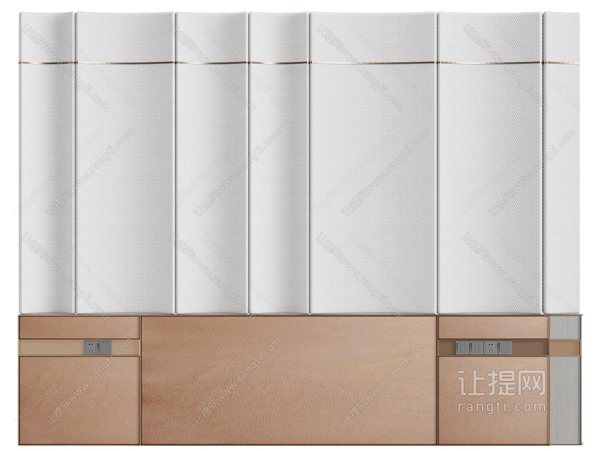 现代床头背景墙