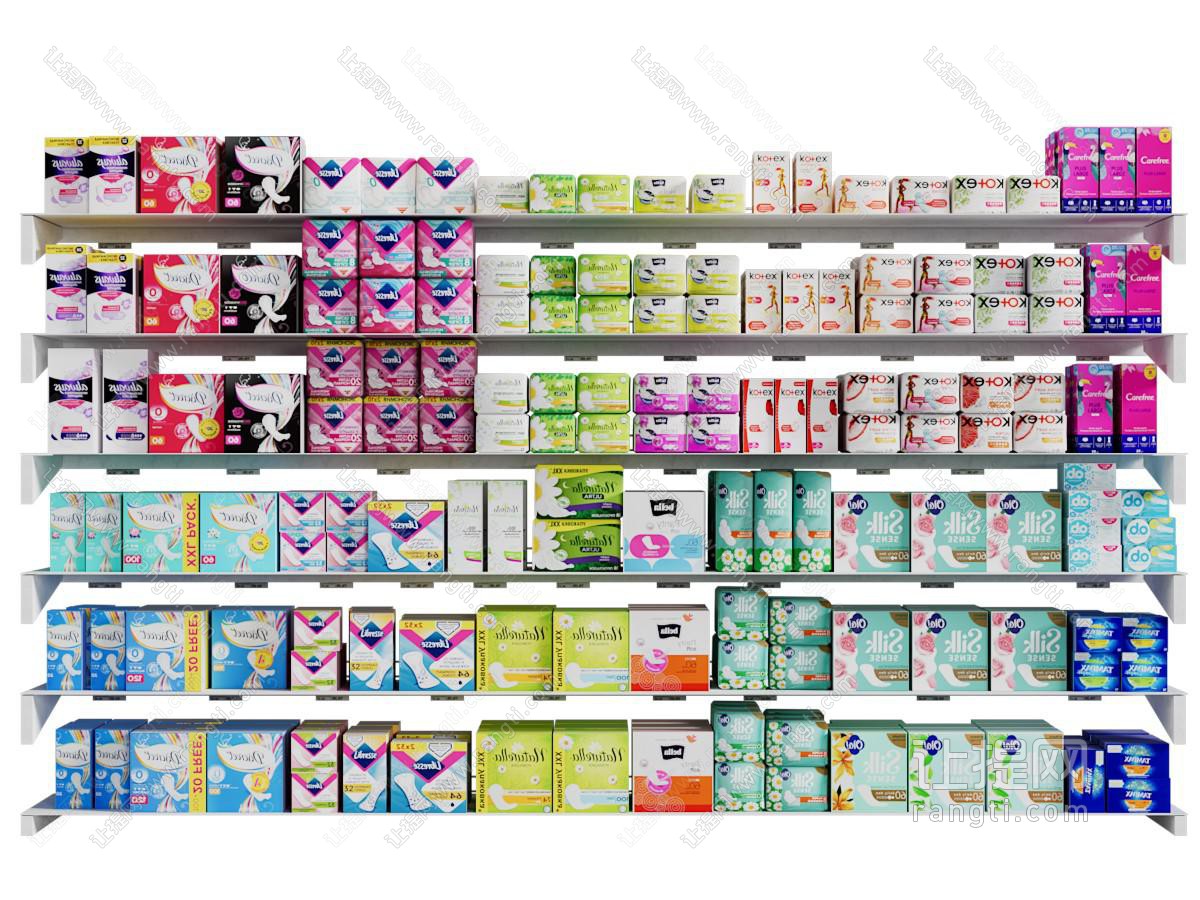 现代香皂 生活用品货架 展架