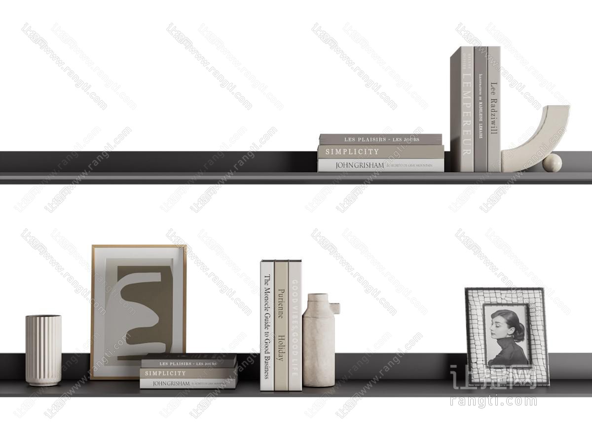 现代书籍 书本 装饰画摆件组合