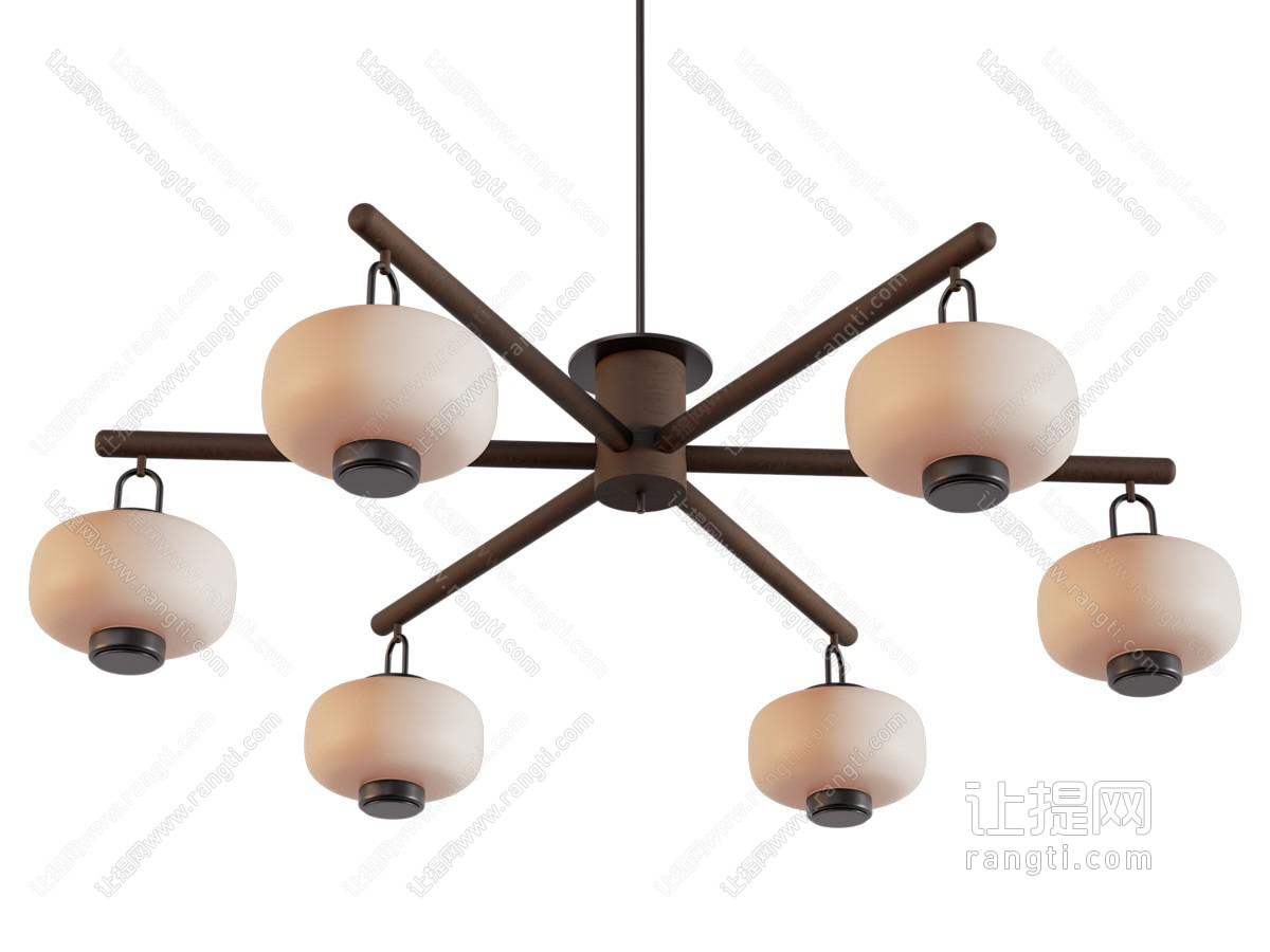 现代中古吊灯
