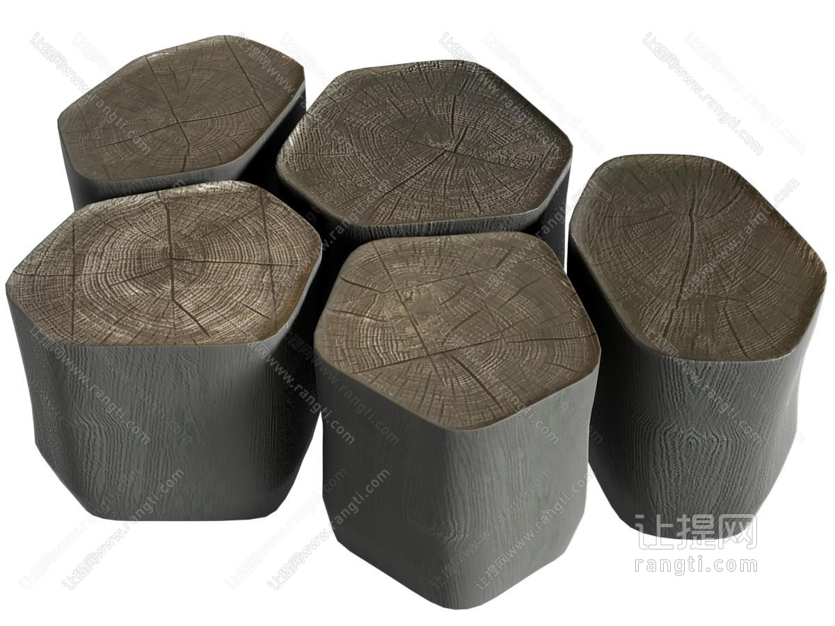 侘寂风多边形拼接茶几