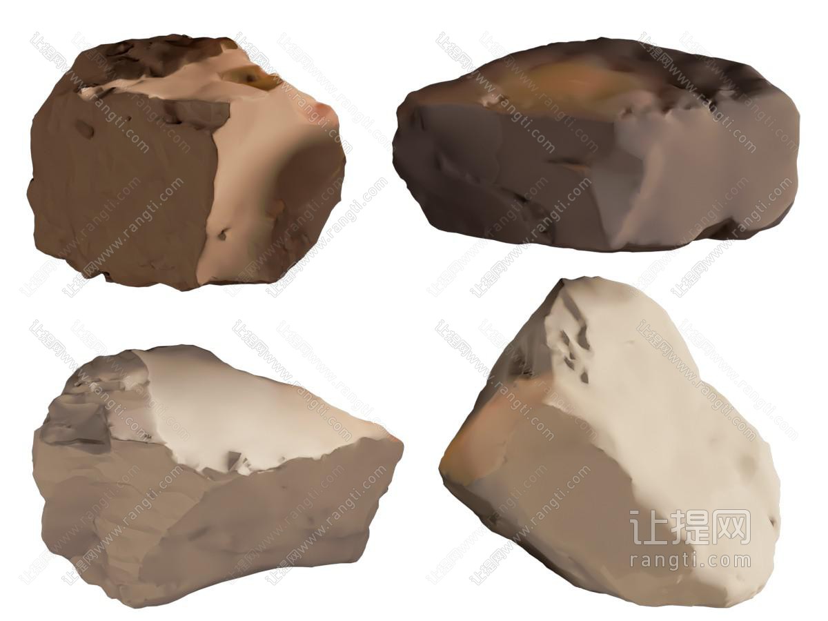 现代石头 石块