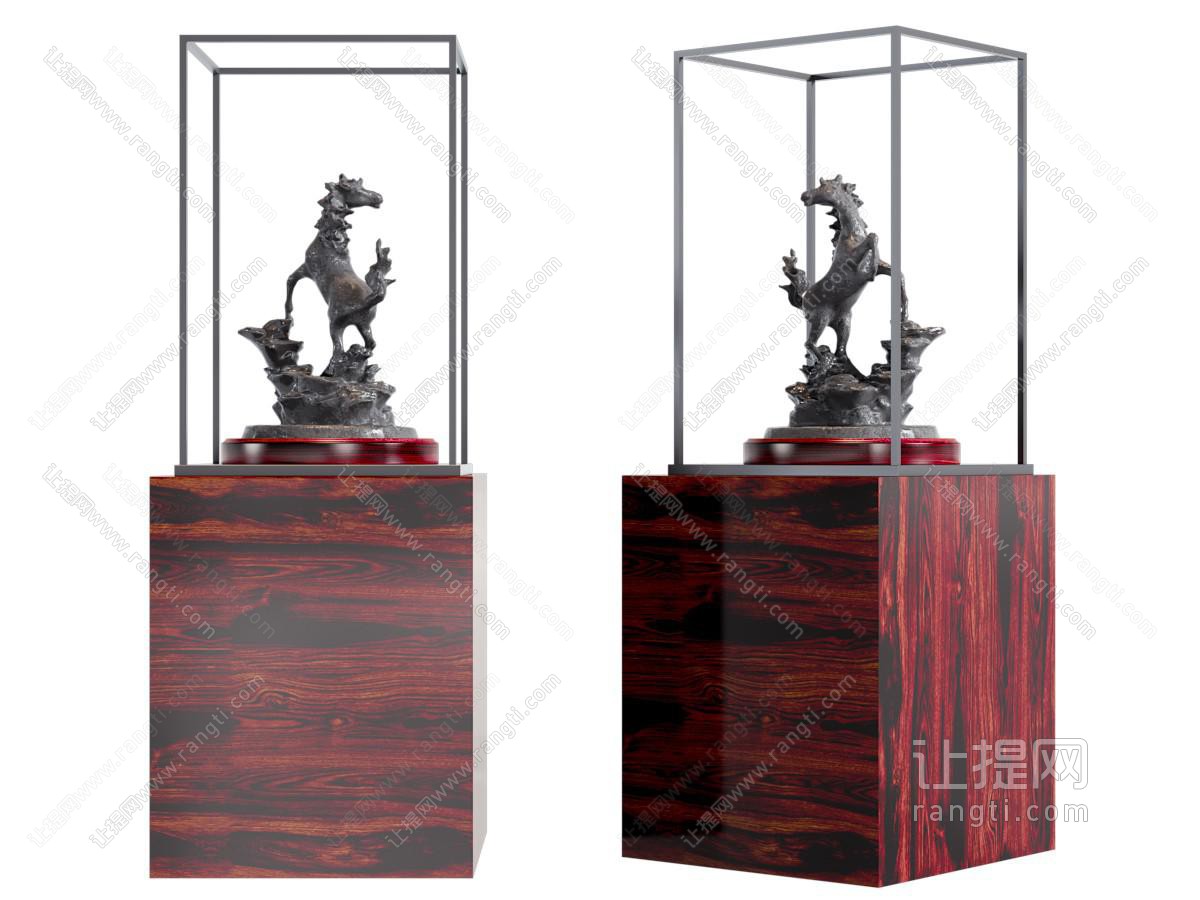 新中式工艺品雕塑雕刻摆件组合