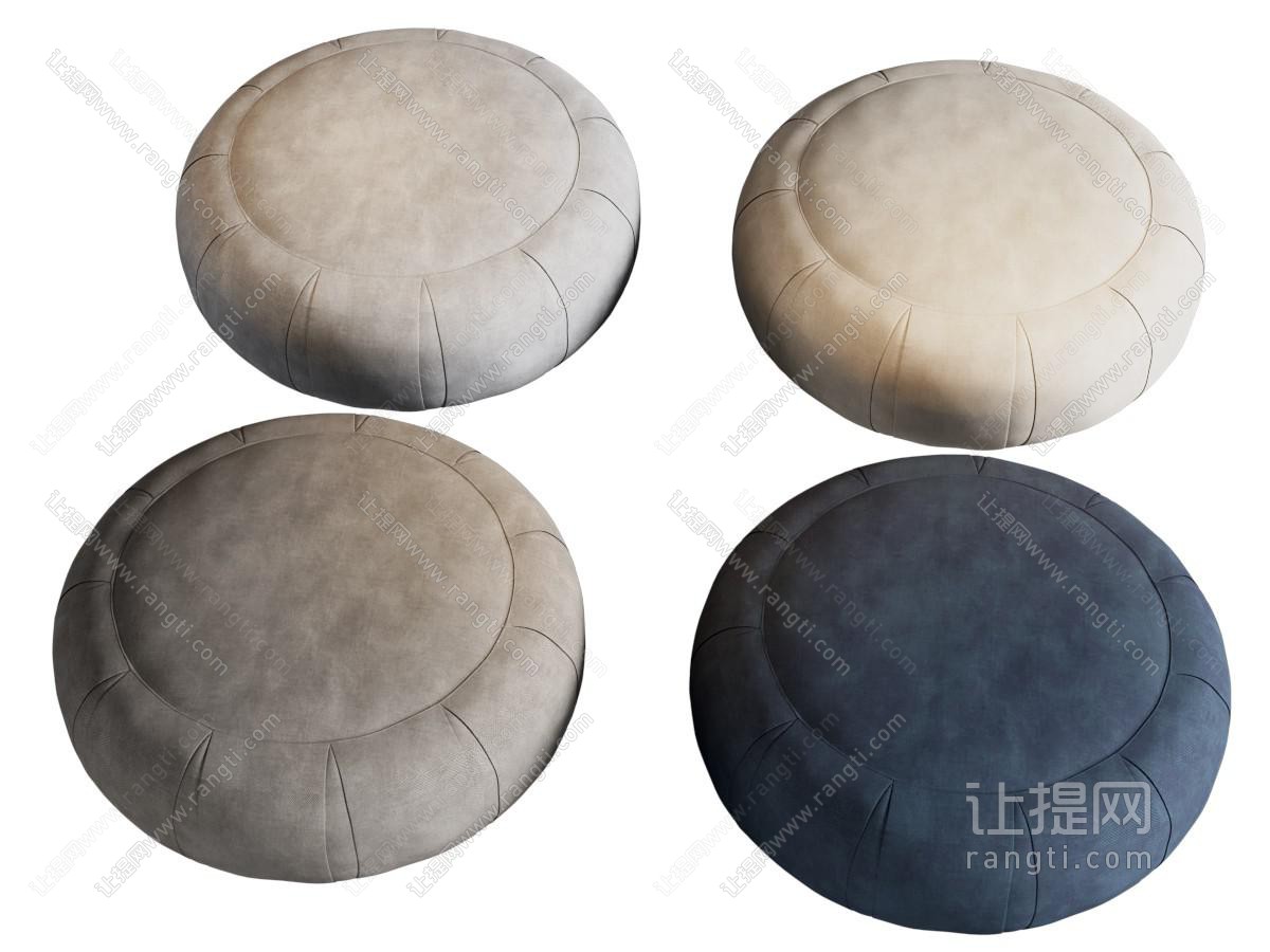 现代圆形坐垫