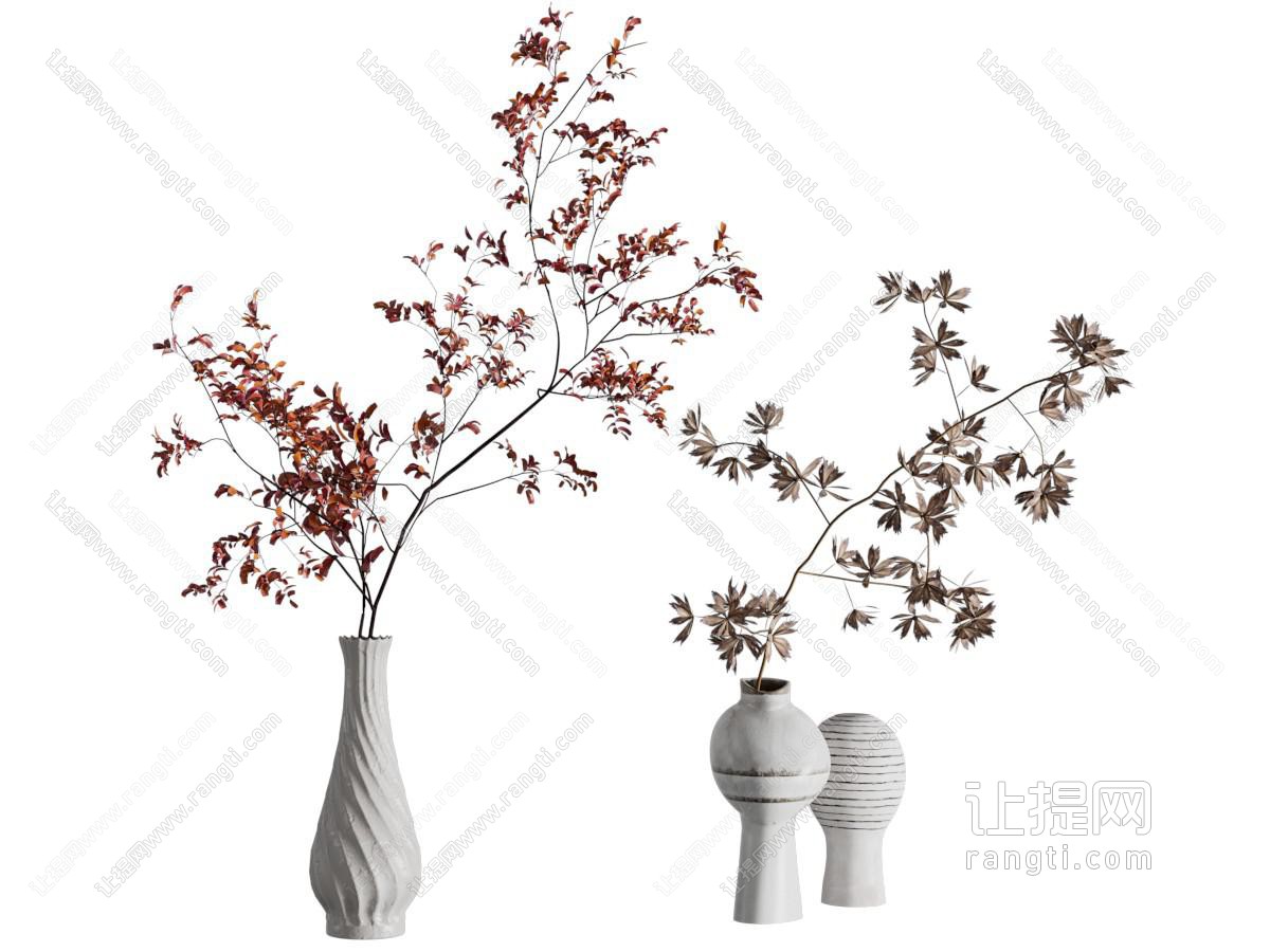 现代陶瓷花瓶花卉