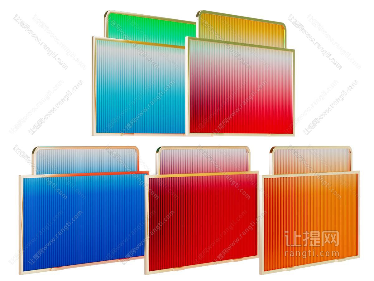 现代玻璃隔断