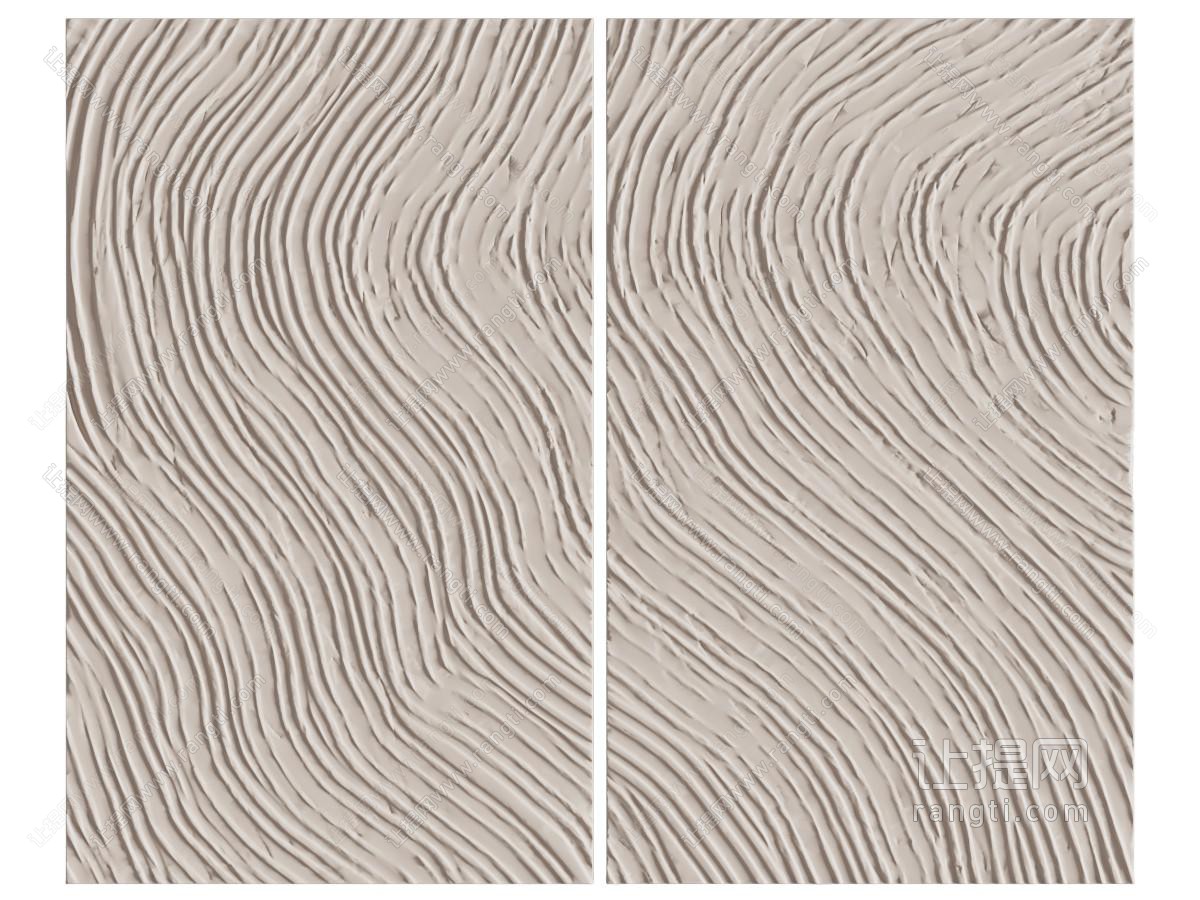 侘寂风装饰挂画 肌理画