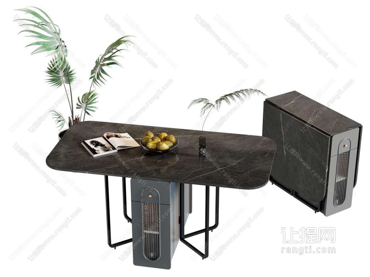现代可折叠餐桌 桌子