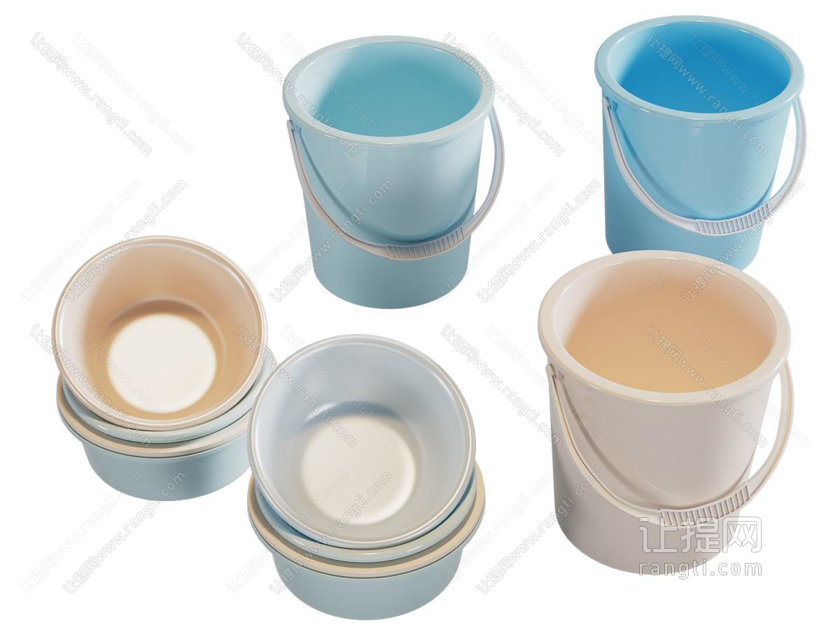 现代塑料水桶 脸盆 生活用品