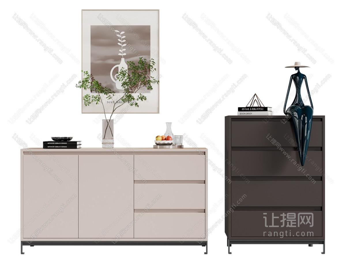 现代玄关柜 边柜 斗柜
