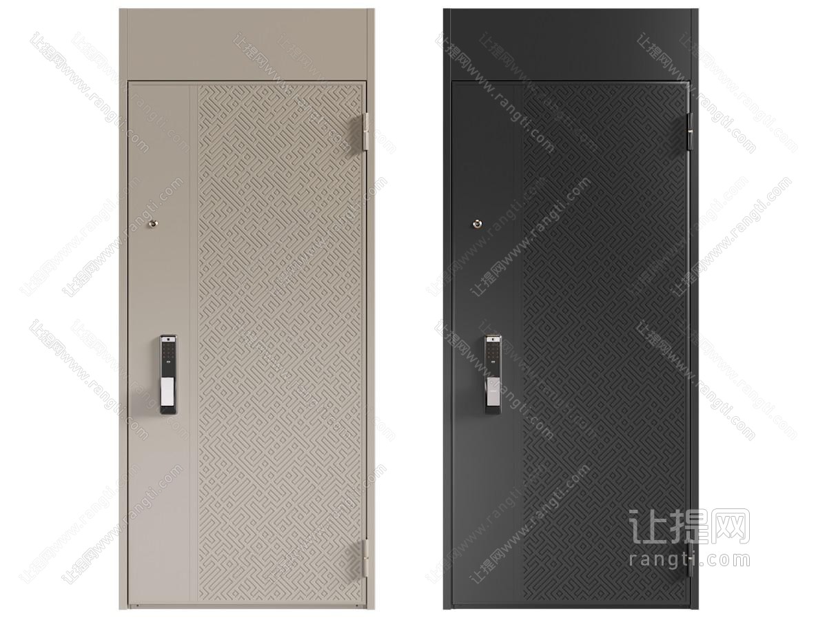 现代平开门 密码锁入户门 防盗门