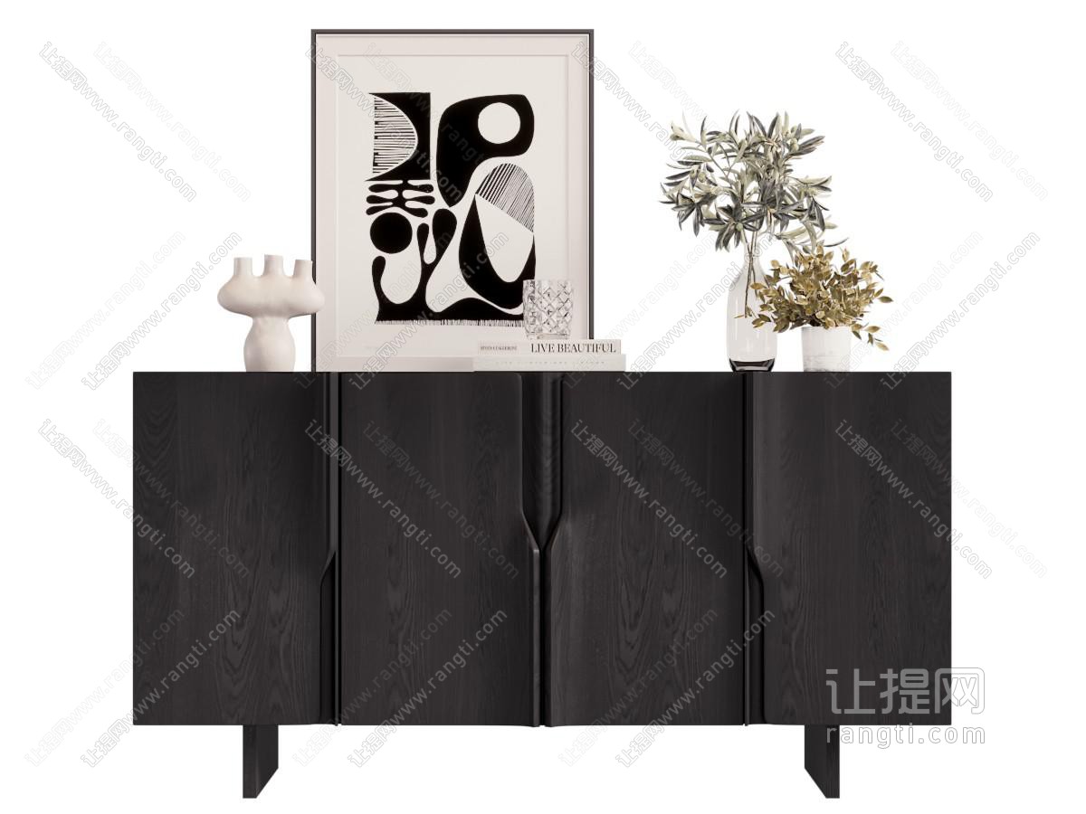 现代玄关柜 边柜