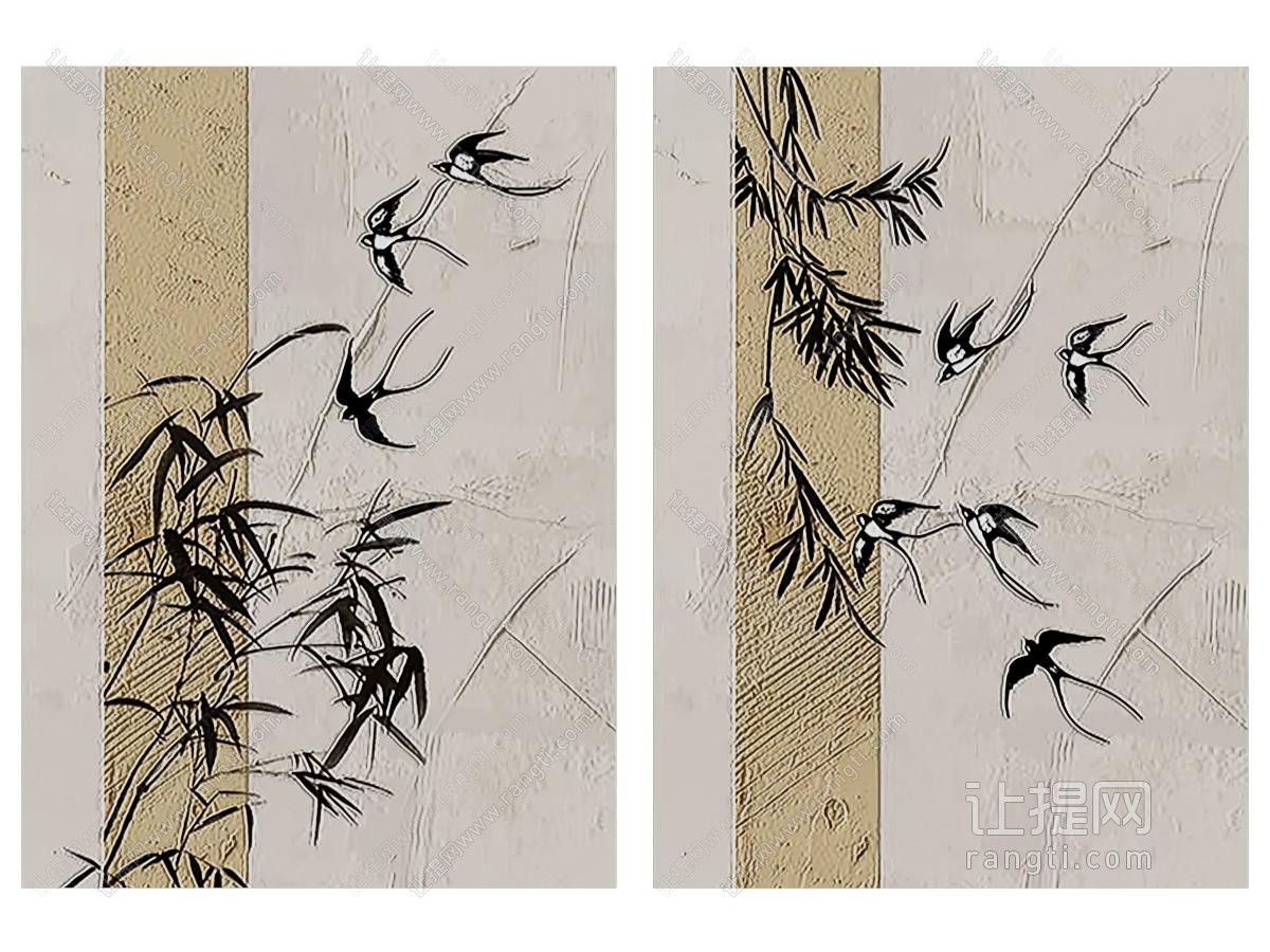 新中式装饰挂画