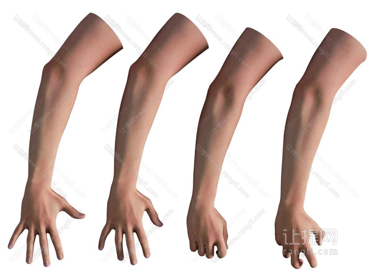 现代男人的手臂 手掌