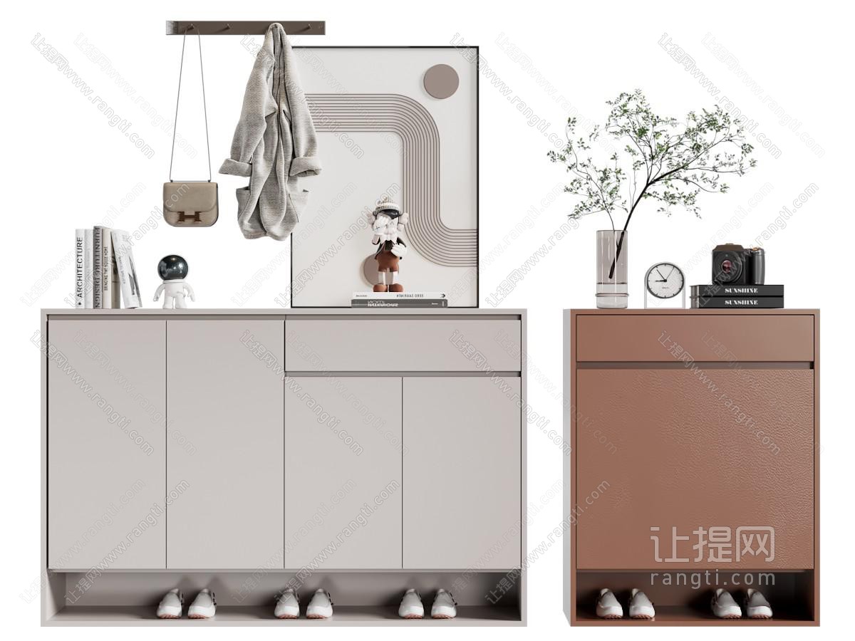 现代玄关鞋柜