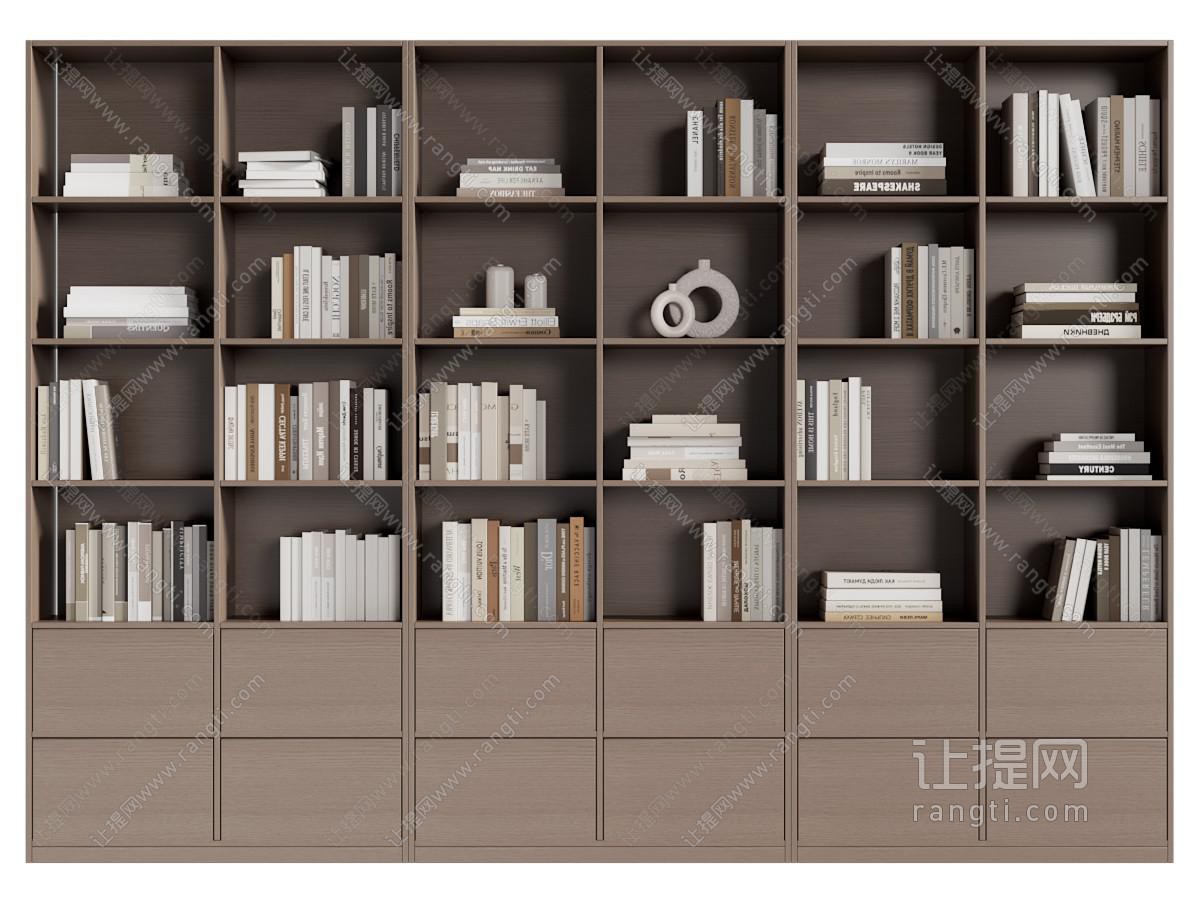 现代中古风书柜