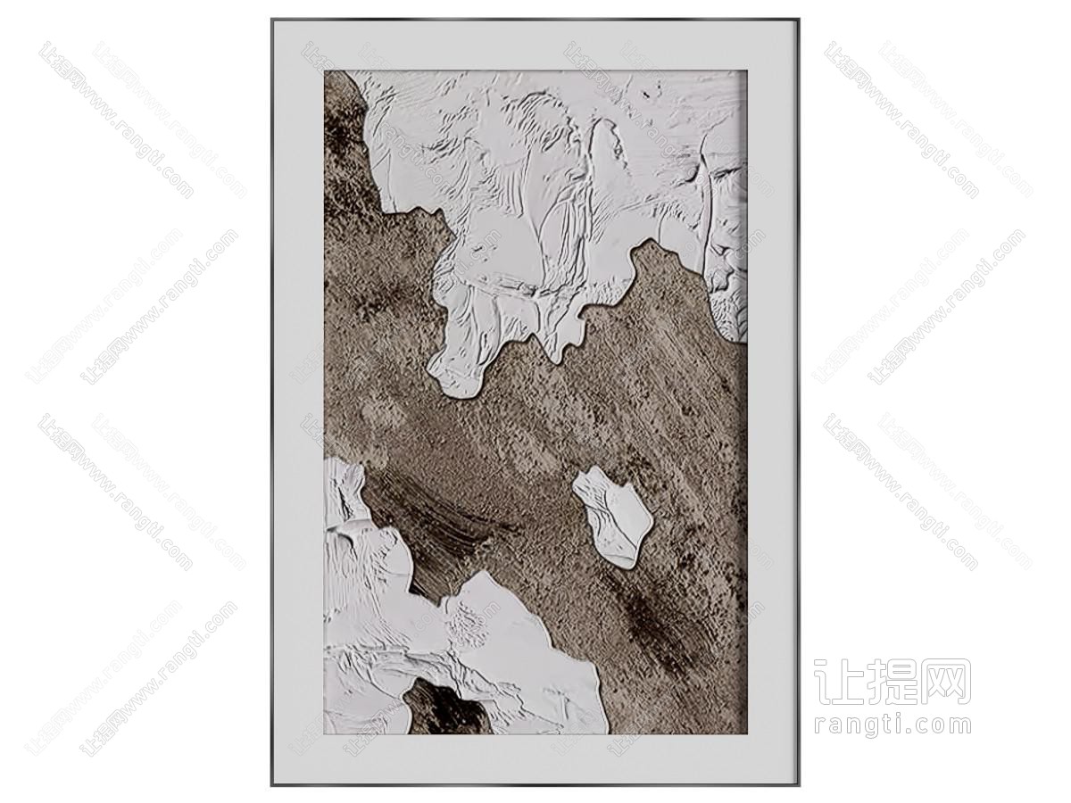 现代装饰挂画 肌理画