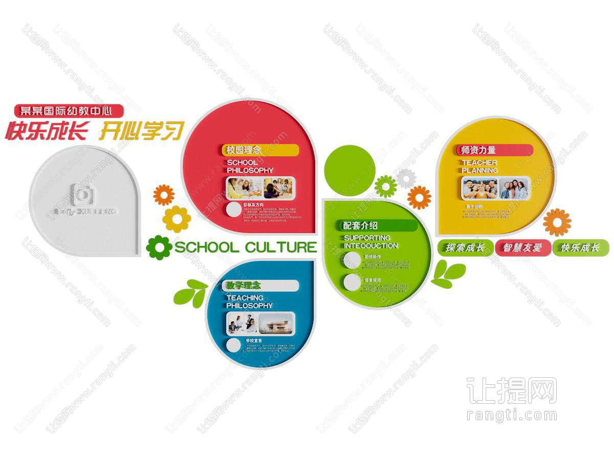 现代幼儿园文化墙