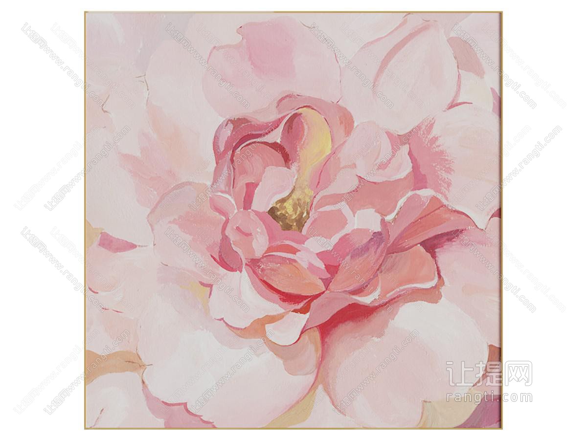 现代牡丹花装饰挂画