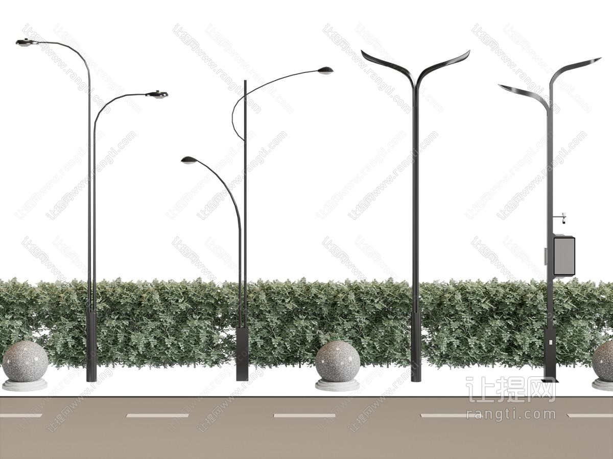 现代路灯