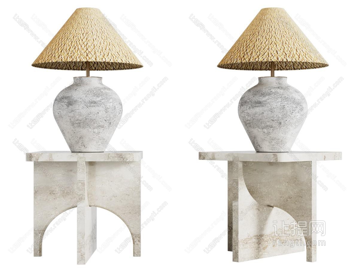 侘寂风台灯