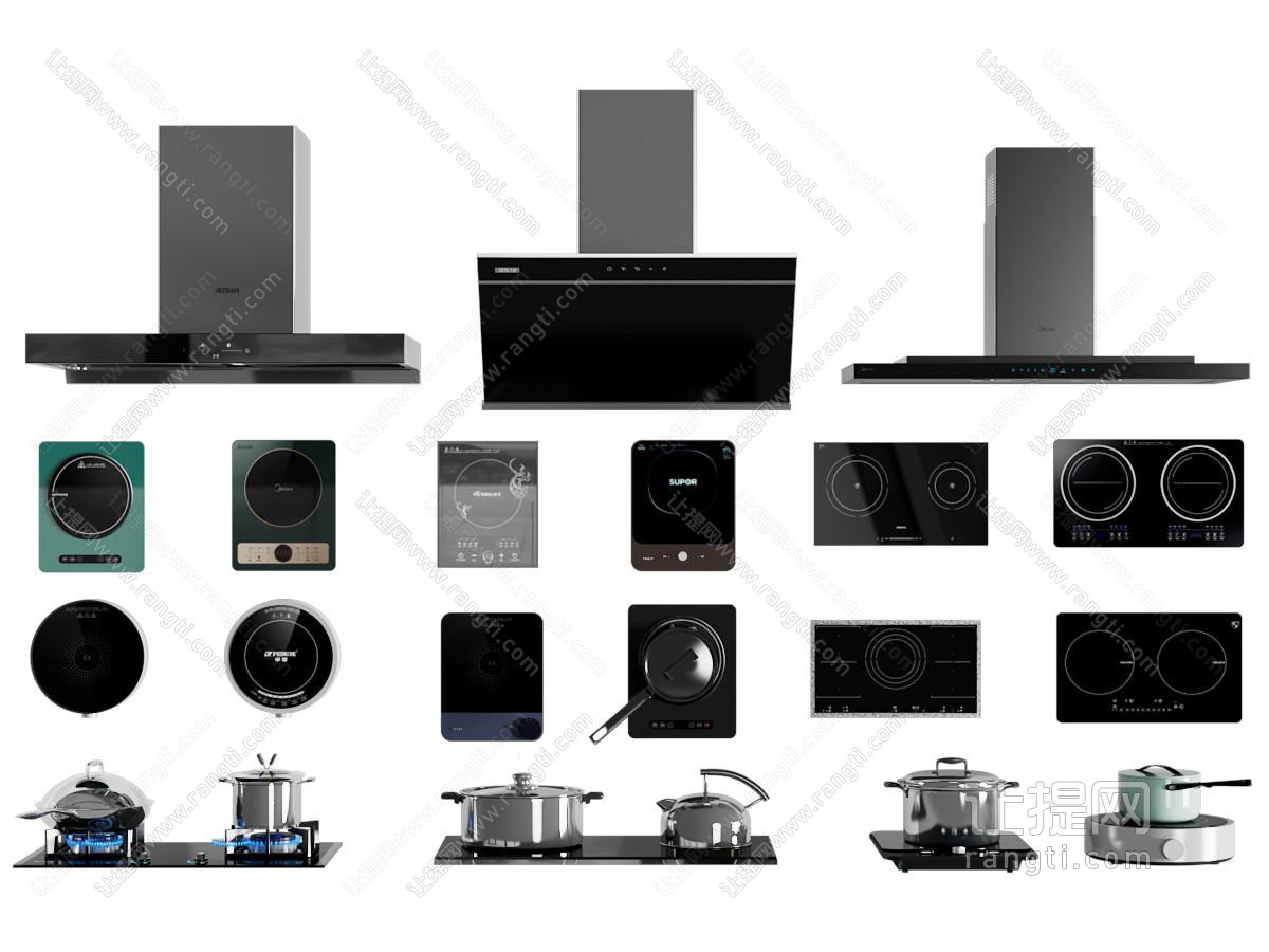 现代燃气灶 抽油烟机 电磁炉 厨房电器