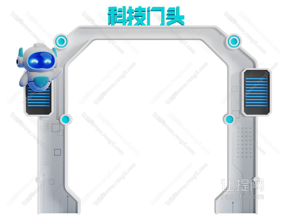 现代科技大门