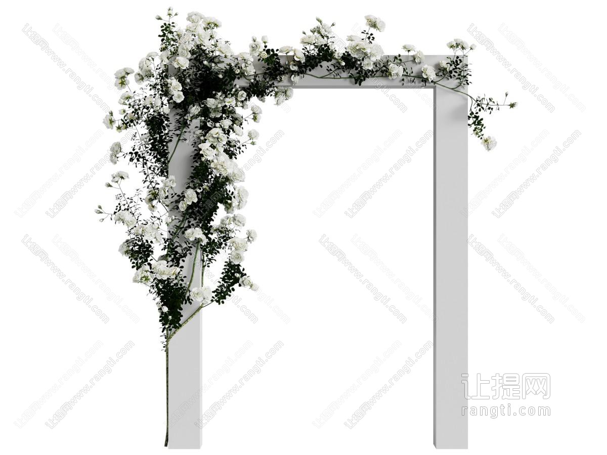 现代花束门拱
