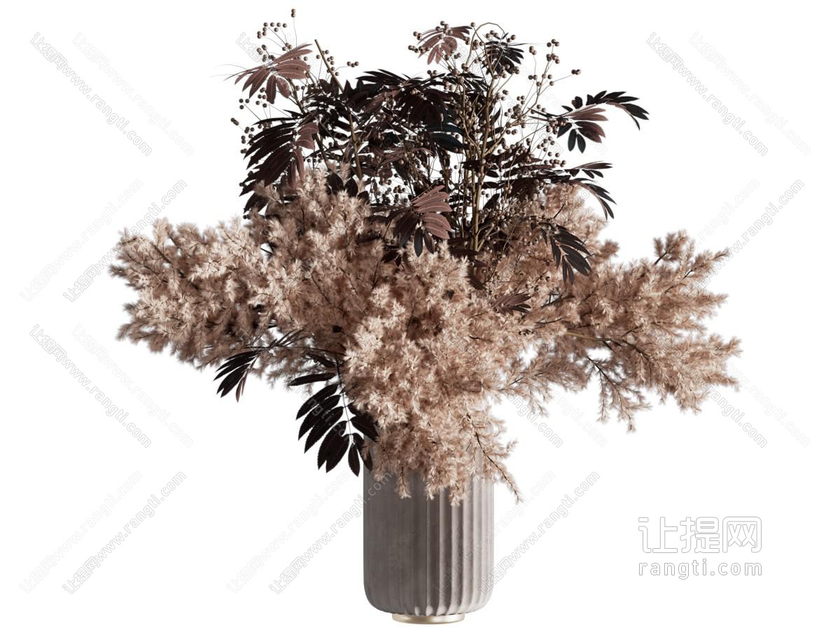 现代花瓶花卉