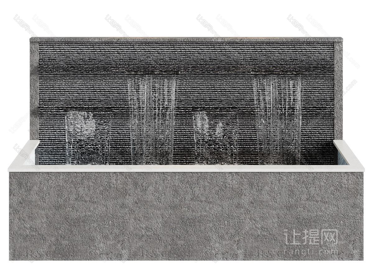 现代水景瀑布 景观园艺小品