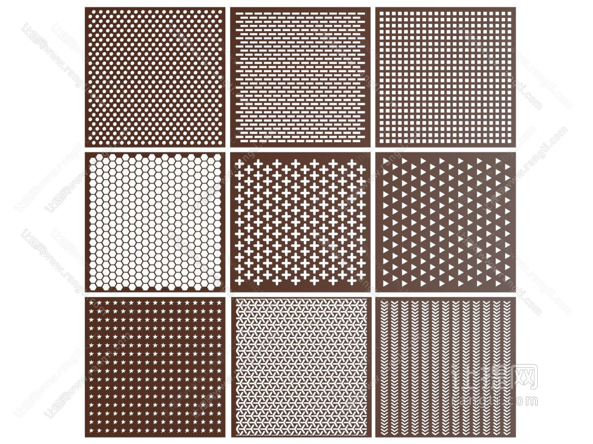现代冲孔板吊顶