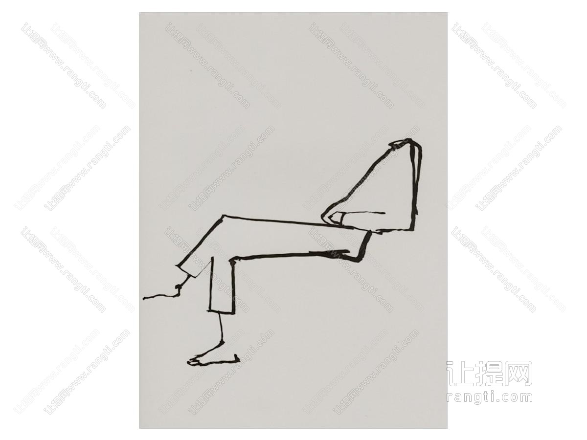 现代简笔画 装饰挂画