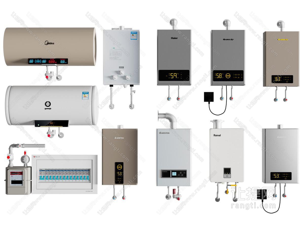 现代燃气热水器 电热水器 厨房电器