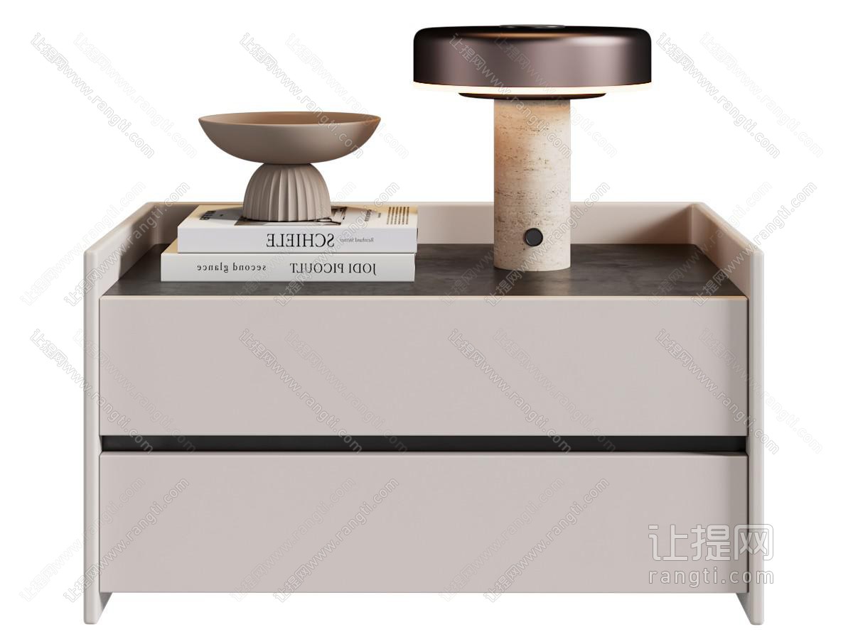 现代床头柜 台灯
