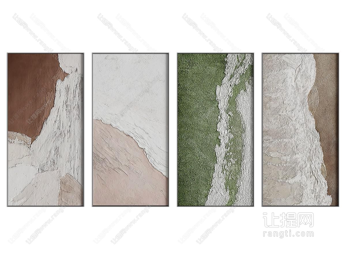 现代肌理画 装饰挂画
